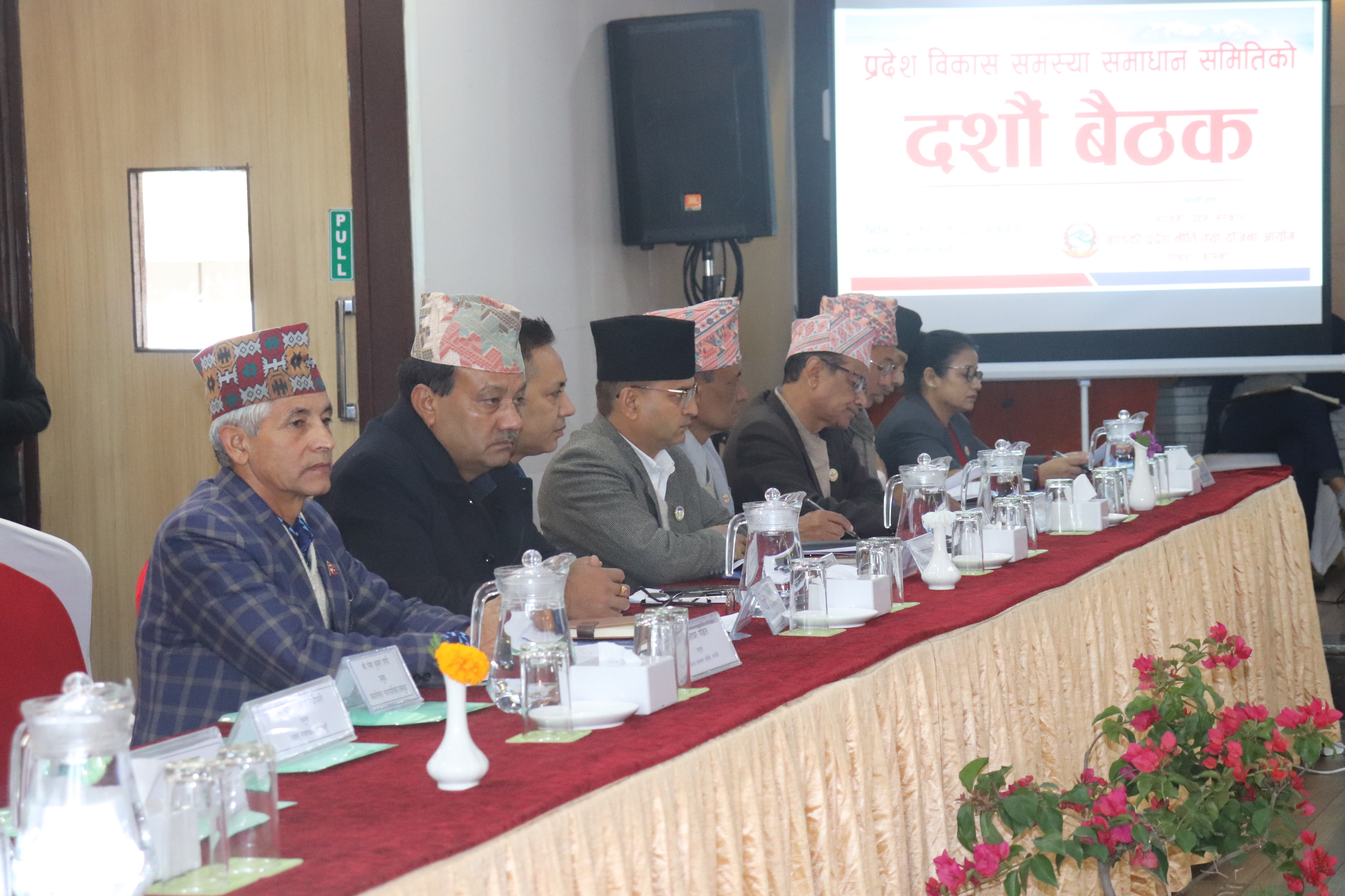 प्रदेश विकास समस्या समाधान समितिको दशौ बैठक (मिति २०८१ मंसिर २१)